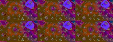 Taşralı şıklığı. Küçük yabani çiçeklerdeki halk modelini çiz. Özgürlük stili Millefleur 'lar. Tekstil, duvar kağıdı, kapaklar, yüzey, baskı, hediye paketi, hatıra defteri, dekupaj için çiçek çayırı arka planı.