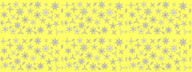 Çiçek deseni. Flower eskiz arka planı. Şatafatlı bahar bahçesi dokusu. Raster illüstrasyonu.