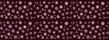 Çiçekli zambakların eskiz geçmişi. Parlak çiçekli kolaj çiçekleri kahverengi. Çiçek tasarımı için inanılmaz kolaj cennet tarzı..