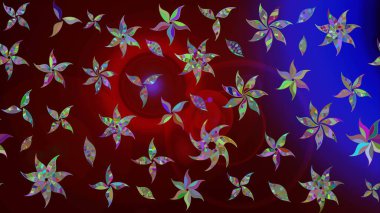 Eski usul. Kumaş, tekstil, duvar kağıdı baskısı için. Raster. Eskiz geçmişi. Tomurcukları çiçek olan sevimli bir çiçek deseni. Raster illüstrasyonu.