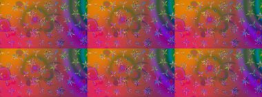 El çizimi çiçek çizimi deseni (fayans). Tekstil için suluboya eskiz deseni. Şirin çiçekli, desenli, kahverengi çizim deseni.