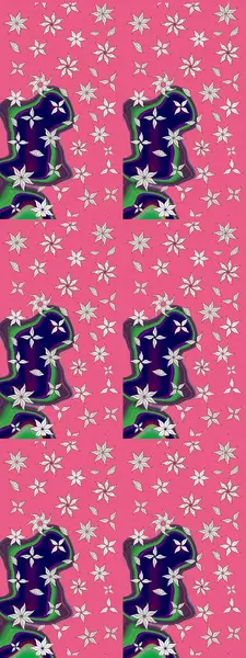 Çiçekli çiçek deseni, suluboya. Raster deseni. Küçük çiçekte güzel bir çiçek deseni..