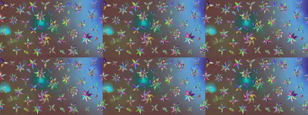 Çiçek tasarımı için inanılmaz bir kolaj cenneti tarzı. Çiçekli zambakların eskiz geçmişi. Parlak çiçekli kolaj çiçekleri kahverengi.