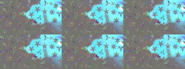 Çiçekli zambakların eskiz geçmişi. Parlak çiçekli kolaj çiçekleri gridir. Çiçek tasarımı için inanılmaz kolaj cennet tarzı..