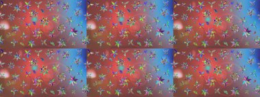 Çiçek arkaplan. Güzel kumaş deseni. Çizim raster deseni.