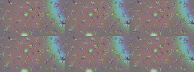 Raster illüstrasyonundaki çiçek desenli çizim. Suluboya tarzında gri renkte çiçekler.