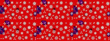 Çiçekli eskiz deseni. Suluboya çizimi. El çizimi. Kırmızı renkte çiçekler.