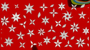 Raster Hip kumaş deseni. Eskiz Vintage Çiçek Deseni.