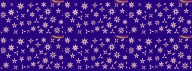 Raster - stok. Mavi çiçekli eskiz deseni, suluboya çiçek deseni, sevimli çiçek, duvar kağıdı, kart veya kumaş için fayanslı.