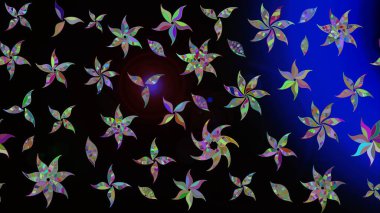 Çiçek arkaplan. Güzel kumaş deseni. Çizim raster deseni.