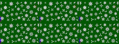 Renkli Bahar Teması eskiz kalıbı. Düz Çiçek Elementleri Tasarımı. Raster..