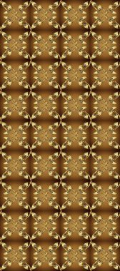 Geleneksel oryantasyon süsü. Kusursuz klasik bej, kahverengi, sarı ve altın desenli. Klasik vintage arkaplan.