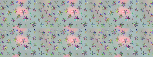 Gri renklerde. Soyut çiçek çizim kalıbı arka planı. Raster deseni. Raster illüstrasyonu. Küçük çiçekte sevimli çiçek deseni var..