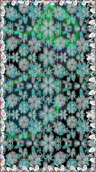 Çizgisiz desen. Şirin çiçekler. Raster Moda kumaş deseni.