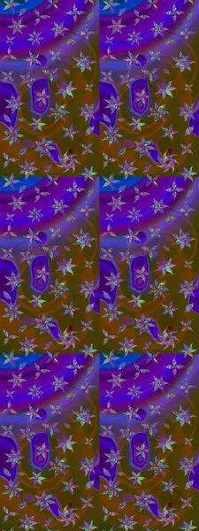 Çiçek desenli raster, kahverengi çizgi grafik desenli soyut raster arkaplan. Modern stil dokusu.