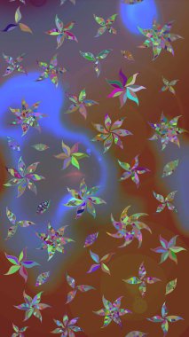 Nazik romantik baskı. Raster güzel bir çiçek deseni çizmiş. Bahar mevsimi. Tatil havası..