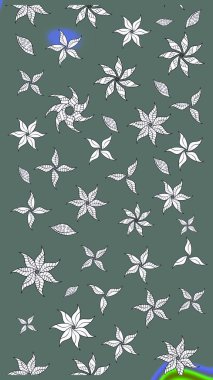 Hediye ambalaj kağıdı, tebrik kartları, posterler ve pankart tasarımı. Raster düz çiçek çizim deseni. Tarafsız renklerde çiçekler.