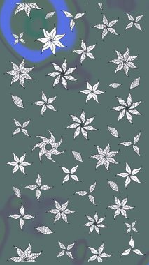 Çizim çiçek deseni duvar kağıdı, web sitesi arka planı, ambalaj kağıdı, davetiye, broşür, afiş veya web sitesi için kullanılabilir. Karalama elementleri. El çizimi Raster illüstrasyonu.