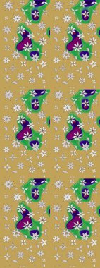 Renkli Yaz Temalı eskiz kalıbı. Düz Çiçek Elementleri Tasarımı. Raster illüstrasyonundaki çiçek desenli çizim. Sarı renkte çiçekler.