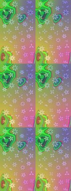 Tarafsız renklerde bahar çiçekleri. Çiçekli karalama şeklinde Raster çiçek deseni. Raster illüstrasyonu.