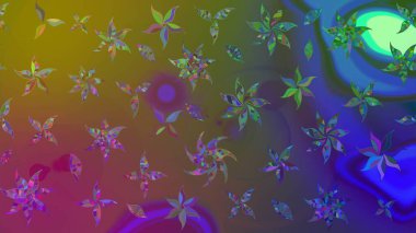 Çiçekleri, deniz kabukları, mandalaları ve suluboya efektleriyle donanma geçmişi. Yatak çarşafları, ceket, paket tasarımı, kumaş ve moda kavramları için tekstil baskısı. Çizim kalıbı etnik tasarım.