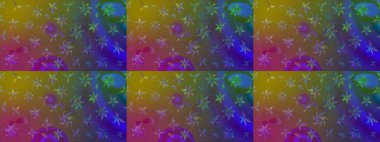 Güzel kumaş deseni. Raster illüstrasyonu. Bahar çiçekli güzel bir çiçek deseni..