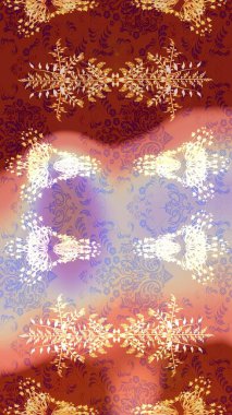 Çiçekli bahar çiçekleri. Küçük çiçekte güzel bir desen. Robot resim. Motley illüstrasyonu. Moda baskıları için zarif bir şablon. Küçük renkli çiçekler..