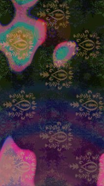 Raster illüstrasyonu. Flower eskiz arka planı. Çiçek deseni. Şatafatlı bahar bahçesi dokusu.