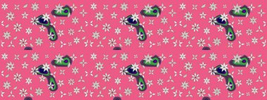 Organik motif arka planı. Çizim kalıbı. Raster illüstrasyonu. Ultraviyole kumaş deseni.