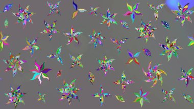 Raster illüstrasyonu. Tekstil veya kitap kapakları, imalat, duvar kağıtları, baskı, hediye paketi ve yapıştırma kitabı için çiçek eskizi geçmişi. Küçük ölçekli çiçeklerdeki basit sevimli desen.