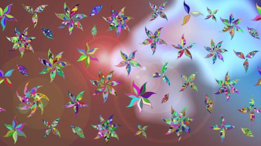 El çizimi Raster çizimi. Karalama elementleri. Çizim çiçek deseni duvar kağıdı, web sitesi arkaplanı, paket kağıdı, davetiye, broşür, pankart veya web sitesi için kullanılabilir.