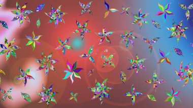 Taslak dekoratif arka plan, çiçek mandala. Pembe renklerde. Çiçek. Raster illüstrasyonu.