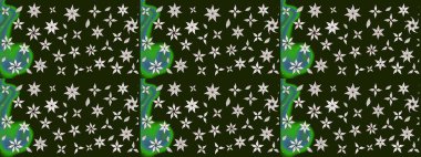 Ağaç dallı bahar çiçekleri ile desen, çiçek silueti ile gri renkler. Raster deseni.