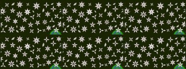 Renkli Bahar Teması eskiz kalıbı. Düz Çiçek Elementleri Tasarımı. Raster güzel kumaş deseni çiziyor. Çiçek deseni.