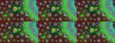 Renkli Yaz Temalı eskiz kalıbı. Yeşil renkli çiçekler. Düz Çiçek Elementleri Tasarımı. Sevimli çiçek raster deseni.