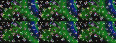 Yatak çarşafları, ceket, paket tasarımı, kumaş ve moda kavramları için tekstil baskısı. Eskiz modeli etnik tasarım. Çiçekleri, deniz kabukları, mandalaları ve suluboya efektleri olan deniz altyapısı.