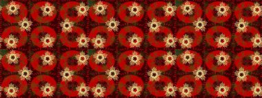 Renkli elementlerle Raster ilginç desen