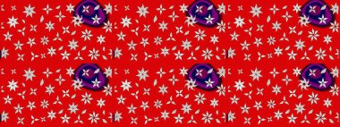 Modern, kırmızı raster arka plan duvar kağıdı çizimi, klasik çizgili desenli desenli çiçekler, çiçekli süsler. Çiçekli el çizimi çizimi deseni.