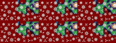 Kırmızı renkte güzel çiçekler olan eskiz deseni, suluboya çiçek deseni, duvar kağıdı, kart ya da kumaş için fayanslı. Raster..