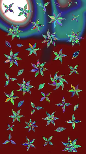 Güzel suluboya yaz çiçekleri deseni..