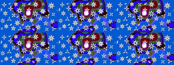 Klasik çiçek desenli. Paketleme, tekstil, duvar kâğıdı için çiçek eskizi. Yumuşak fayans. Raster 'ın taze dokusu. Yumuşak pamuk tasarımı.