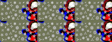 Yeşil lale çiçekli Raster eskiz deseni. Doğal kozmetik ürünleri, parfüm, çiçekçi dükkanı için bahar ihalesi tasarımı. Karşılama ya da düğün geçmişi olarak kullanılabilir. Paket kağıdı için en iyisi..