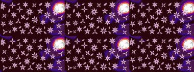 Renkli Bahar Teması eskiz kalıbı. Raster illüstrasyonu. Şirin çiçek elementleri. Taslak desenli, modaya uygun kumaş deseni. Düz Çiçek Elementleri Tasarımı.