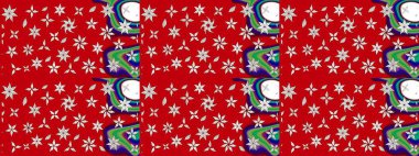 Düz Çiçek Elementleri Tasarımı. Renkli Yaz Temalı eskiz kalıbı. Modaya uygun kumaş deseni. Sevimli çiçek raster deseni.