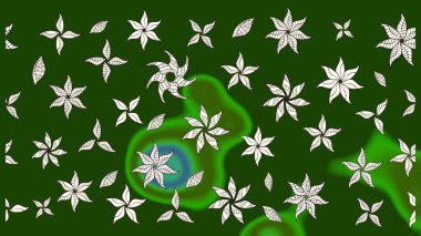 Çiçekler suluboya eskiz deseni. Raster Stili kumaş deseni.