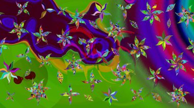 Bahar mevsimi. Nazik romantik baskı. Tatil havası. Raster güzel bir çiçek deseni çiziyor..