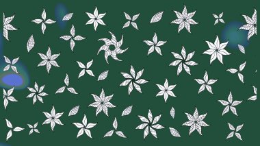 Güzel karalamalı çiçek desenli çizim. Raster illüstrasyonu. Güzel kumaş deseni. Küçük çiçekte sevimli çiçek deseni var..