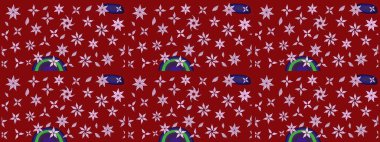 Raster resim. Çiçek desenli çiçek ve yaprakları ile. Sevimli küçük çiçek desenle.