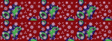 Doğa. Raster deseni. Çiçek kompozisyonu. Çiçek kolajı. Çiçek arkaplan. - Kırmızı çiçekler. Küçük çiçekte güzel desen var..