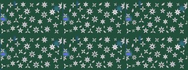 Raster illüstrasyonu. Küçük çiçekteki sevimli çiçek deseni. Güzel kumaş deseni. Güzel karalamalı çiçek deseni çiz..